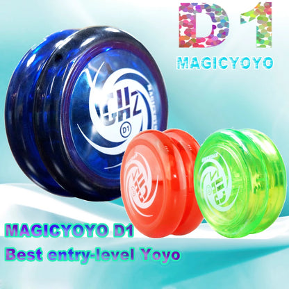 Ghost Hand Responsive Pro Level D1 Basic 2A Ball Bearing Yoyo for Fingertip Rope String Trick Game Looping Play Indoor Outdoor