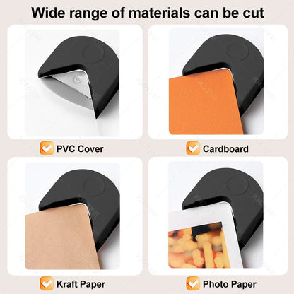 A4 Laminator Accessories 50pcs Laminating Film Pouch Lightweight Paper Cutter Binder Ring,Hole Corner Puncher, for Photo/File