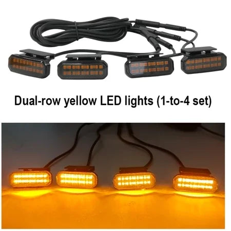 Beusfirts LED Front Grille Light FOR RAM 1500 Accessories Car Daytime Running Light Wheel Eyebrow Lamp For Pickup Offroad 12V