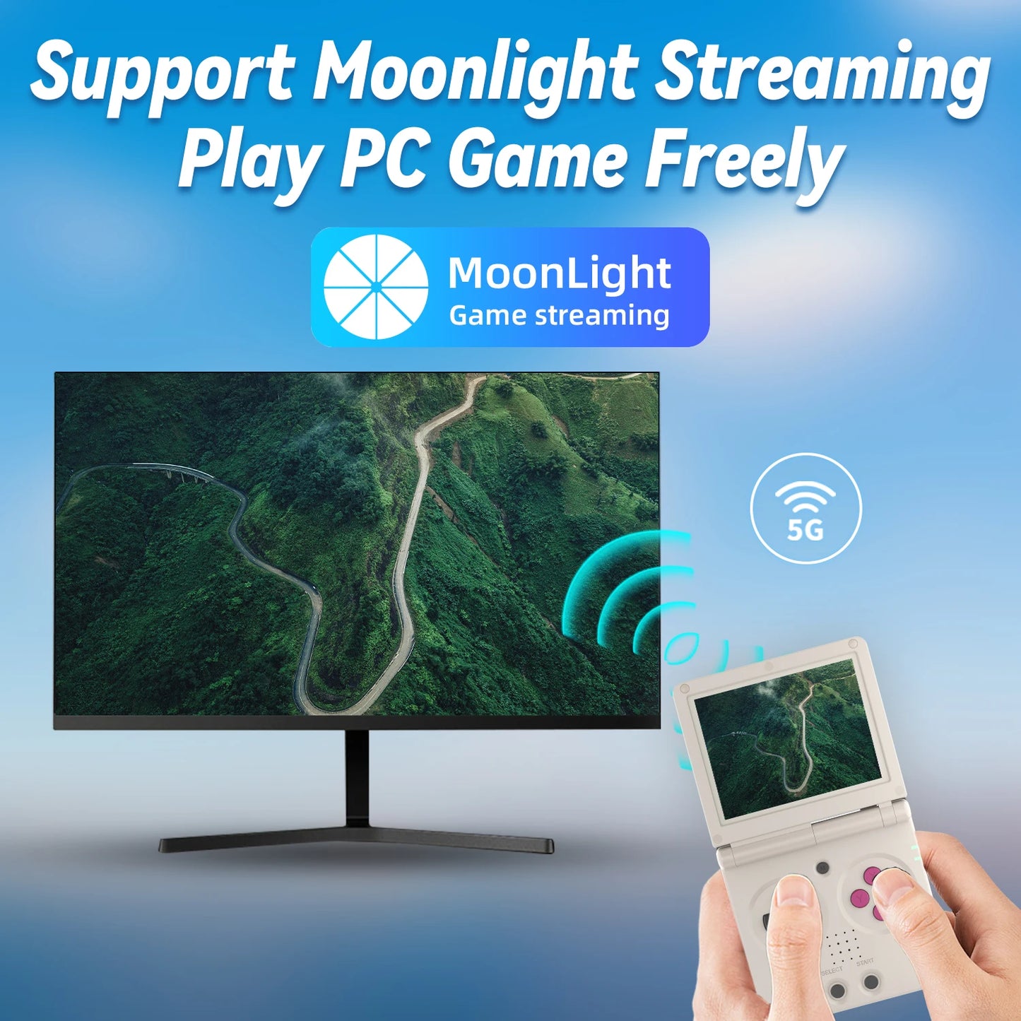 Anbernic RG35XXSP Flip Handheld Game Console 3.5'' IPS Screen Linux 64-bit 3300mAH E-book Support WiFi Streaming HD TV Out Gifts