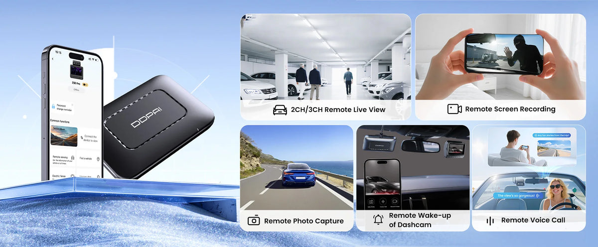 DDPAI Dash Cam Z50 Pro 4K HDR + 1080P Car DVR Night Vision Wi-Fi 6 GPS ADAS 24h Parking Monitor Front and Rear Camera Dashcam
