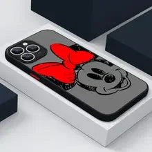 Cute Minnies Mouse Phone Case For iPhone 17e 17 16e 16 15 14 13 12 11 Mini Pro Air  Max XR XSMax 7 8 6 6s Plus Matte Clear Cover