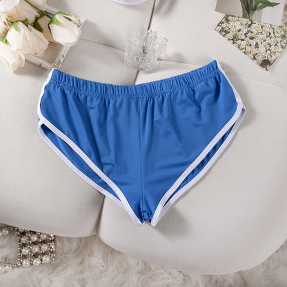 Sexy Running Elastic Sport Shorts Men's Summer Shorts Hot Pants Bar Nine Points Slim Fit Cotton Milk Silk Men's Fashion