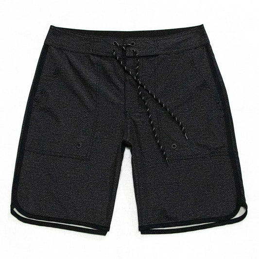 Black Men's Shorts Surf Swim Diving Stretch Water Sport Beach Boardshorts Quick drying Waterproof Breathable Male Swim Trunks