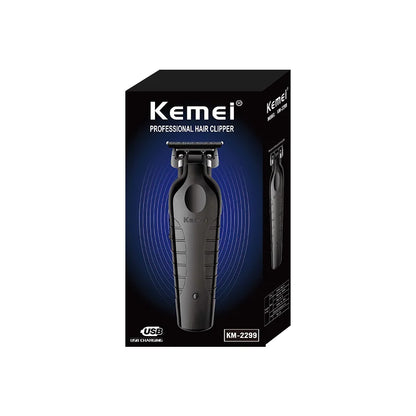 Kemei 2299 Professional Electric Barber Hair Trimmer For Men Beard Hair Clipper Cordless hair cutting machine rechargeable,0mm