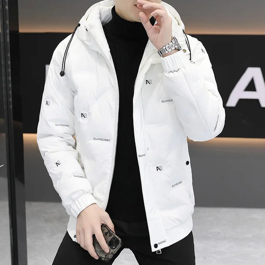 2026 High quality Winter Down Jacket Coats Mens Warm White Duck Down Hooded Men Windproof Parkas Overcoat