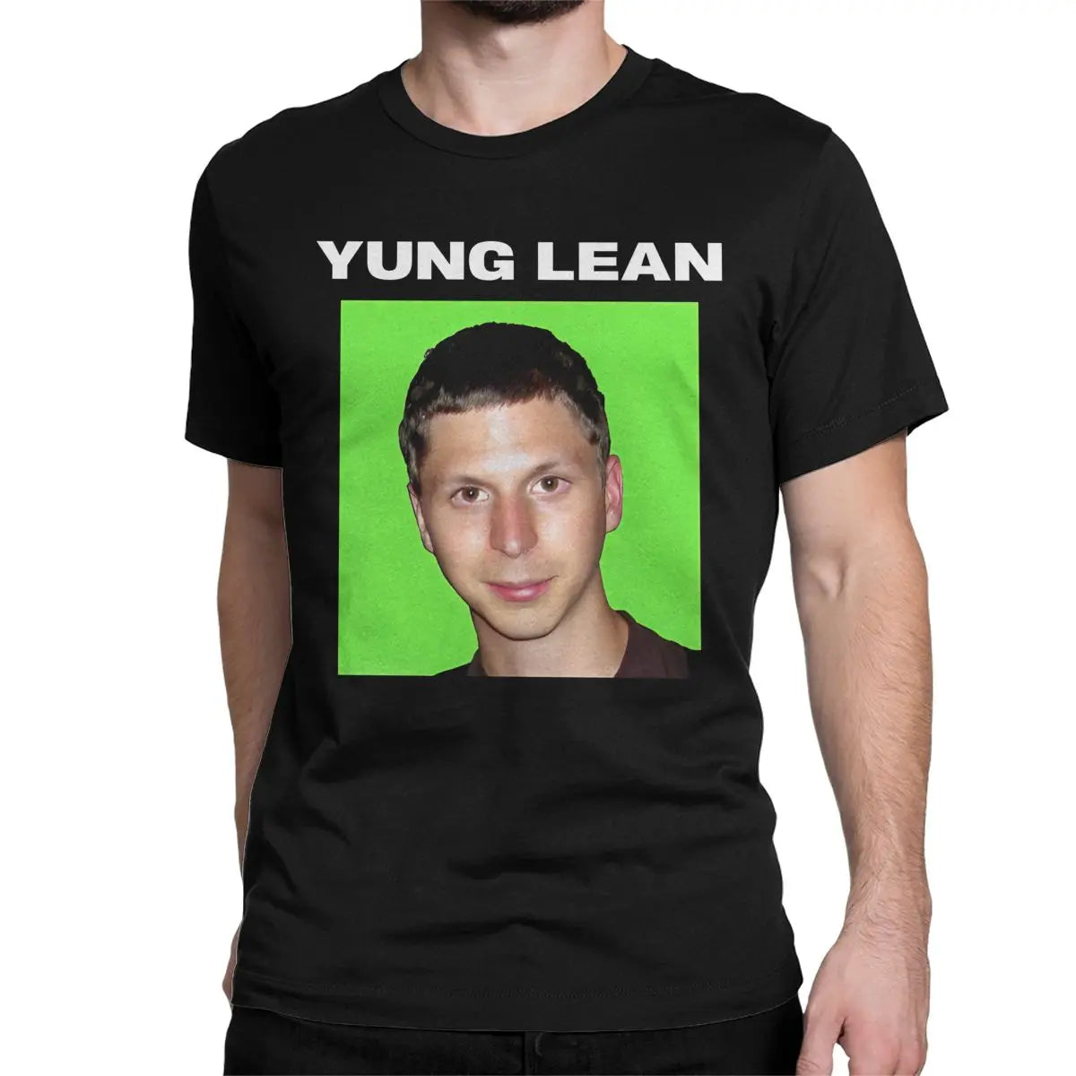 Yung Lean Michael Cera Meme T-Shirt Men Leisure Cotton Tee Shirt O Neck Short Sleeve T Shirt Gift Idea Clothing