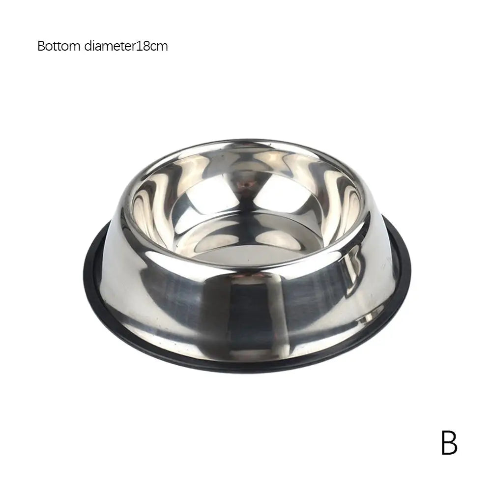 Steel Pet Dog Bowl Feeder Skidproof Anti-ant Food Water Drink Dishes Feeder Dog Bowls Food Accessories Pet Supplies