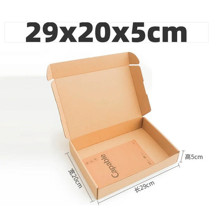 10pcs Shipping Boxes Cardboard Corrugated Mailer Boxes for Packaging Craft Gifts Giving Products for Small Business
