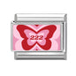 Y2K Red Pink Heart Dog Cat Flowers Italian Charm Link Fit 9mm Stainless Steel Jewelry DIY Making Bracelets For Gifts
