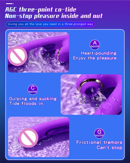 Flapping G Spot Vibrator Dildo Rabbit Adult Toy Vibration Silicone Waterproof Personal Vibrator Clitoral Nipple Anal Stimulation