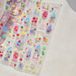 Juicy Red Jelly Tomato Nail Art Sticker Cute Bowknot Glitter Star Kawaii 5D Fruit Self Adhesive Nail Art Decals for Summer DIY