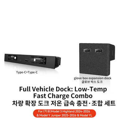 YZ For Tesla Model 3/YYL Juniper Highland 2026 45W Central Control Fast Charging Expansion Dock Car Intelligent Adapter Splitter