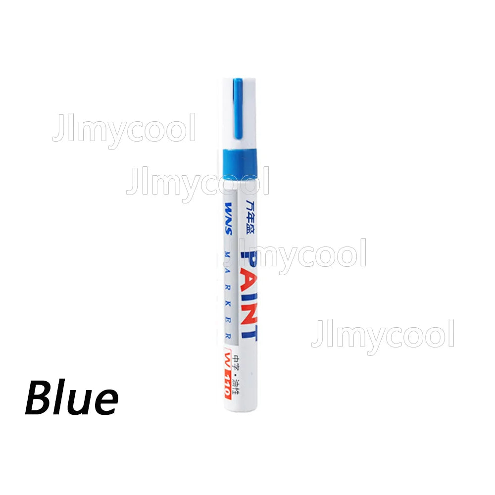 Car Paint Scratches Repair Brush Pen Black White Red Silver Waterproof Water Paint Marker Pen Car Tire Tread Care Automotive