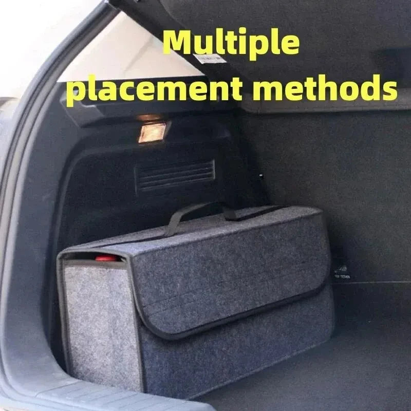 1 Fabric Pack Car Trunk Organizer Foldable ergonomic handle for SUVs/sedans/trucks durable fabric