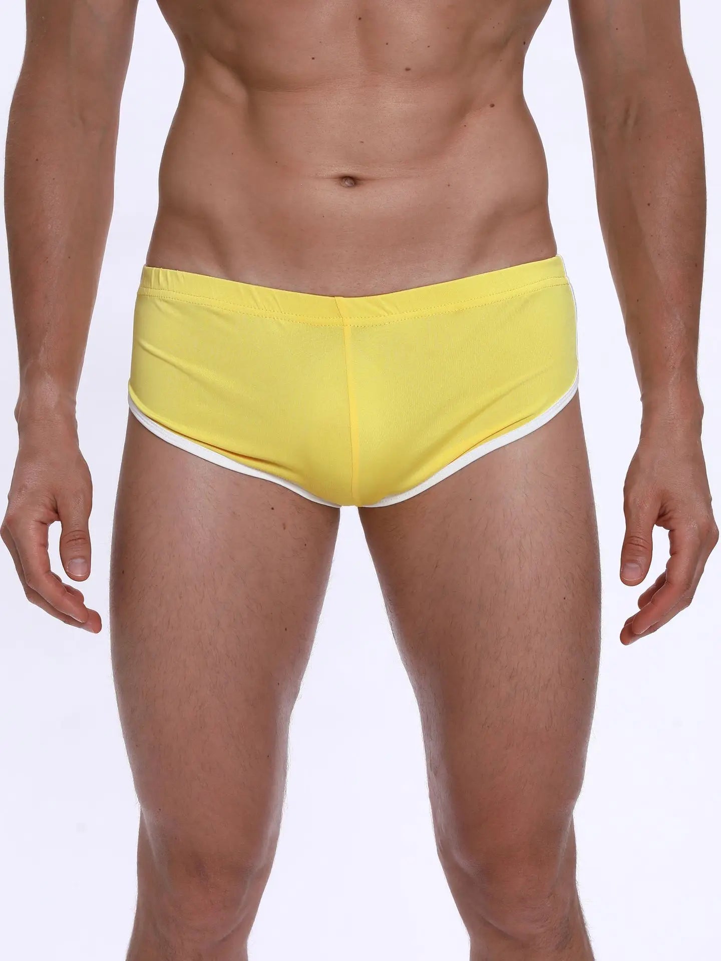 Sexy Running Elastic Sport Shorts Men's Summer Shorts Hot Pants Bar Nine Points Slim Fit Cotton Milk Silk Men's Fashion
