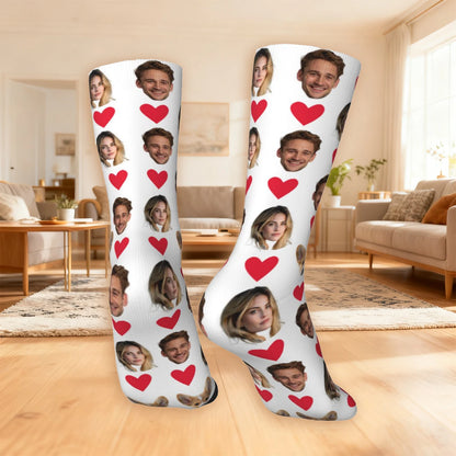 Customized socks for men and women Face-themed funny expression socks Personalized photo-customized socks Birthday gifts