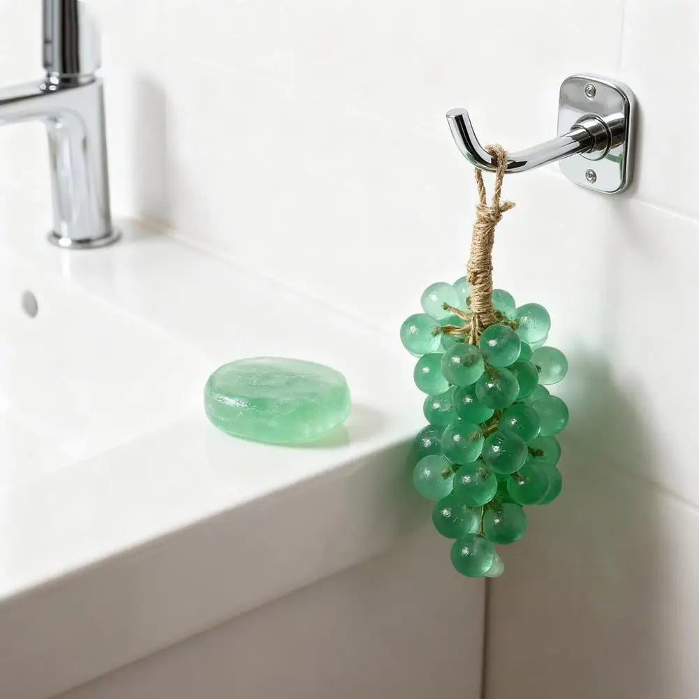 Grape Handmade Soap Natural DIY Crystal Soap Fruit Aroma Scented Soap Creative Gift For Home Fragrance Friend Gift Bathroom