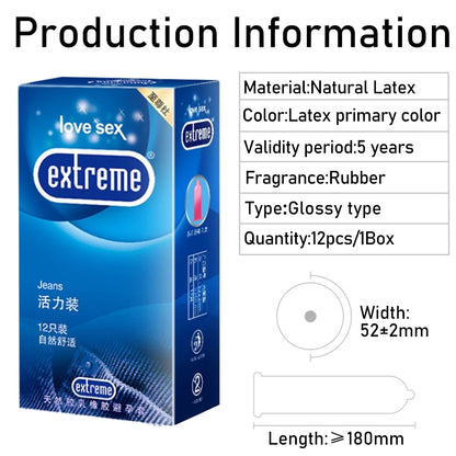 10/12PCS Men's Condoms Sex Toys Lubricante Penis Sleeve Sex Products Vaginal Stimulation Ultra Thin Spike Condoms Adult Supplies