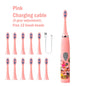 Kids Sonic Electric Toothbrush Rechargeable Smart Timer Colorful Cartoon Teeth Whitening Portable USB Charging  Tooth Brush