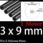3x9mm Inner Diameter 3mm Thickness 3mm Blue Red Black Car Vacuum Silicone Hose Universal Racing Line Pipe Tube 1/2/3/5/10 meters