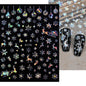 Winter Christmas Atmosphere Nail Stickers Snowman Snowflake Wapiti Self-adhesive High Quality Cute Nail Stickers Nail Art Deco