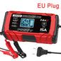 14.6V 15A Lifepo4 Battery Smart Pulse Repair Charger 12V 15A 24V 8A Electric Motorcycles Charger For Lead Acid AGM GEL Battery