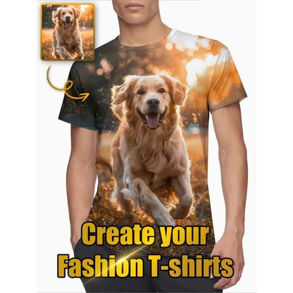New DIY Pattern T-Shirt For Men Women Personalized Custom 3D Printed T Shirts Summer Casual Short Sleeve O-Neck Tops Street Tees