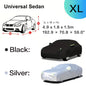 Car Cover Outdoor Protection Exterior Sun Snow UV Covers SUV Sedan Auto Sunshade Dustproof Waterproof Black Silver