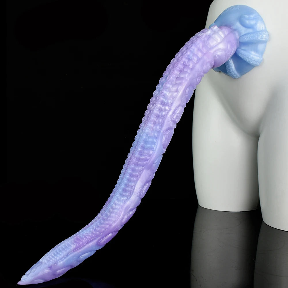 FAAK 65cm Long Butt Plug With Suction Cup S M L XL XXL Fantasy Octopus Leg Dildo Anal Beads 5 Sizes Sex Toys For Women Man