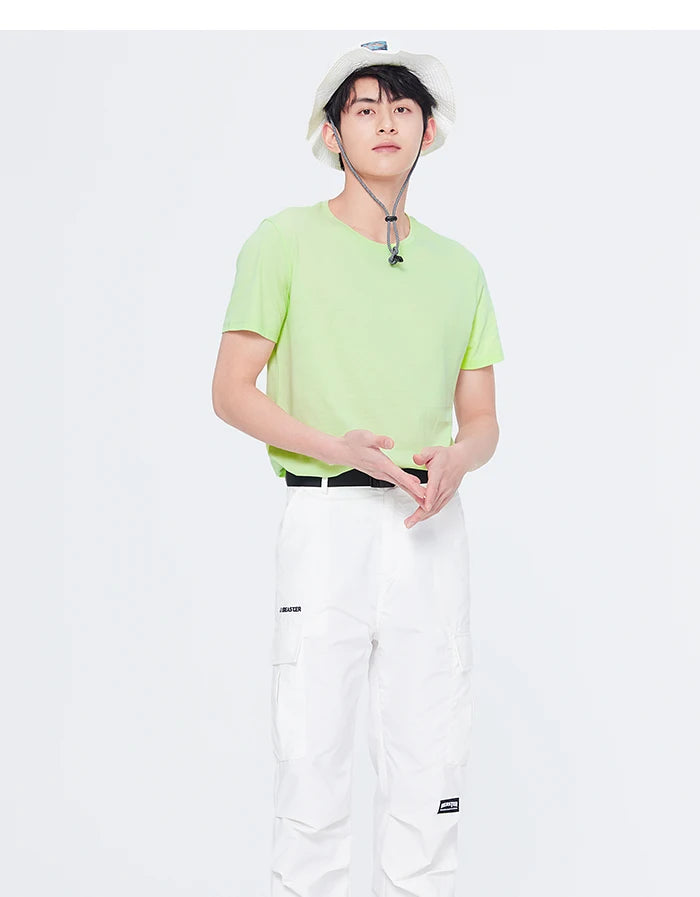 Semir Short Sleeve Men T-Shirt Cotton 2026 Summer New Man Clothing Thin And Versatile T Shirt Couples Solid Color Tops