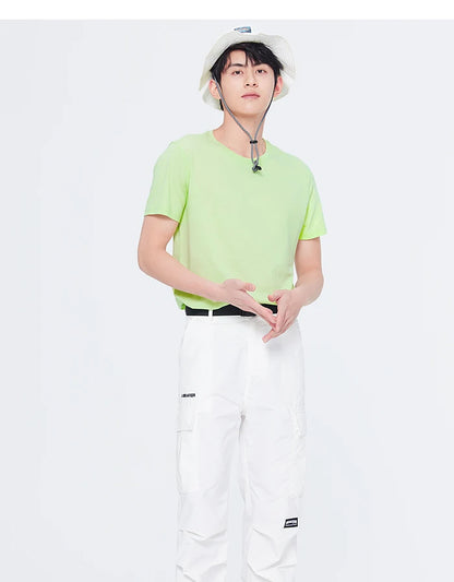 Semir Short Sleeve Men T-Shirt Cotton 2026 Summer New Man Clothing Thin And Versatile T Shirt Couples Solid Color Tops
