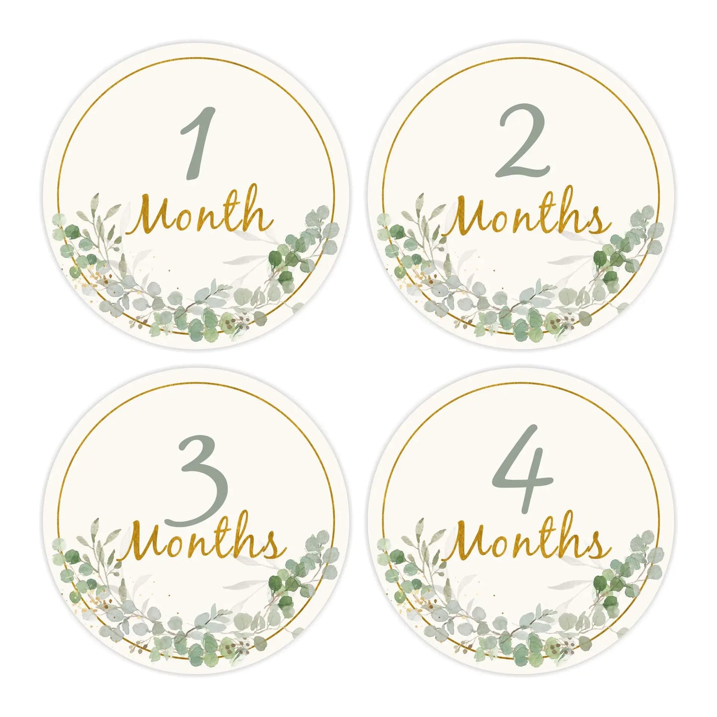 12PCS Baby Photography Birthday Cards 1-12 Month Card Baby Milestone Children Photography Props Birthday Party Decoration Gift