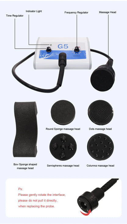 G5 Vibrating Body Slimming Machine High Frequency Cellulite Reduce Shaping Massager Weight Loss Massager Beauty Device