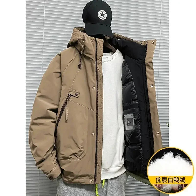 Men's Jacket Winter Windproof Warm Down Jacket Outdoor Sports Mountain Overcoat Hooded Snowboarding Parka Snow Coat Canada Tops