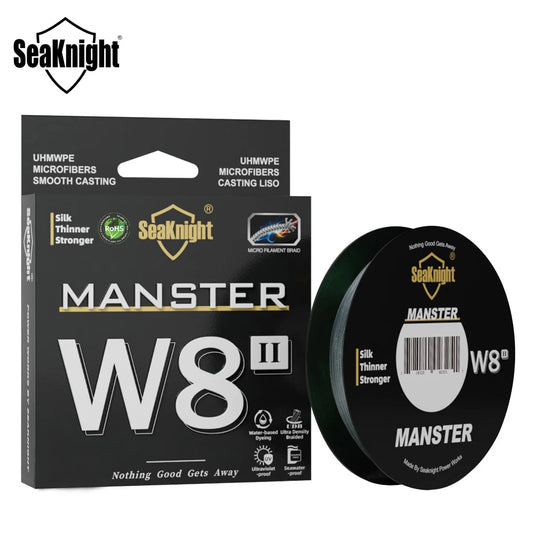 SeaKnight Brand W8 II Series 500M 8 Strands Fishing Line Advanced Braided PE Line anti-UV Seawater proof coating Fishing Line
