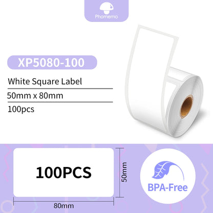 Phomemo Self-Adhesive Labels Paper for Phomemo M110/M200 Self-adhesive Label Printer Waterproof Tag Jewelry Tag Thermal Sticker