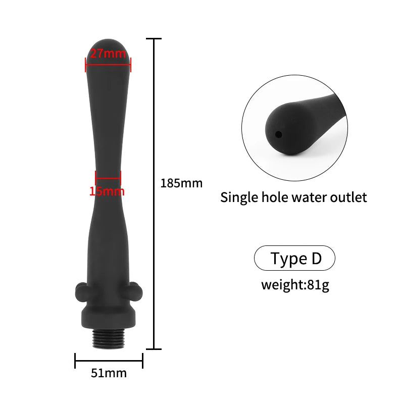 Soft Silicone Enema Kit  Multi Size Vaginal Anal Douche Heads  Professional Intimate Cleaning for Constipation Relief  Adult Toy