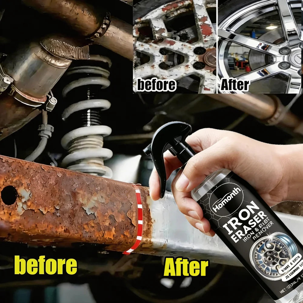 Car Wheel Rust Remover Spray Effective Cleaner Alloy Rims & Tire Stains Fast-Acting For Car Detailing Restores Shine 1-22pcs