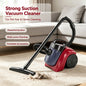 1000W Canister Vacuum Cleaner Bagless Household Vacuum Cleaner 2L Dust Cup HEPA Filter Strong Suction For Floor Carpet Sofa Pet Hair