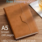 A5 B5 Customize PU Leather Notebook with Pen Insert Holder Free Printing LOGO Office Notepad Business Enterprise Diary Book Note