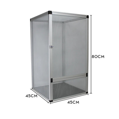 Reptile Terrarium Tall Landscape Ecological Tank Metal Mesh Door Breeding Cage Front Opening Reptile Rainforest Habitats
