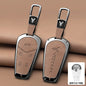 Car Interior Accessories Zinc Alloy Leather Key Case Cover Holder Chain For Voyah Free I-Land Dreamer PHEV Luxury Protective