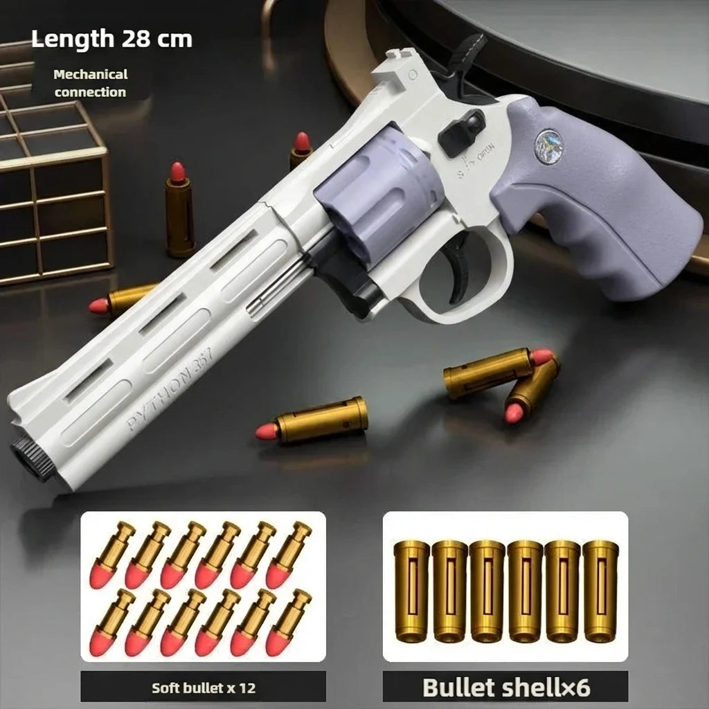 Soft Dart Blaster Toy Magnum ZP5 357 Continuous Firing with Multiple Darts Simulation Outdoor Battle Game for Kids and Adults