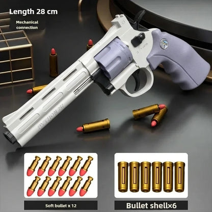 Soft Dart Blaster Toy Magnum ZP5 357 Continuous Firing with Multiple Darts Simulation Outdoor Battle Game for Kids and Adults