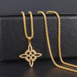 Witch Knot Cuff Bracelet Stainless Steel Pagan Witchcraft Symbol Magic Knot Good Luck Amulet Bangls Celtic Knot Jewelry
