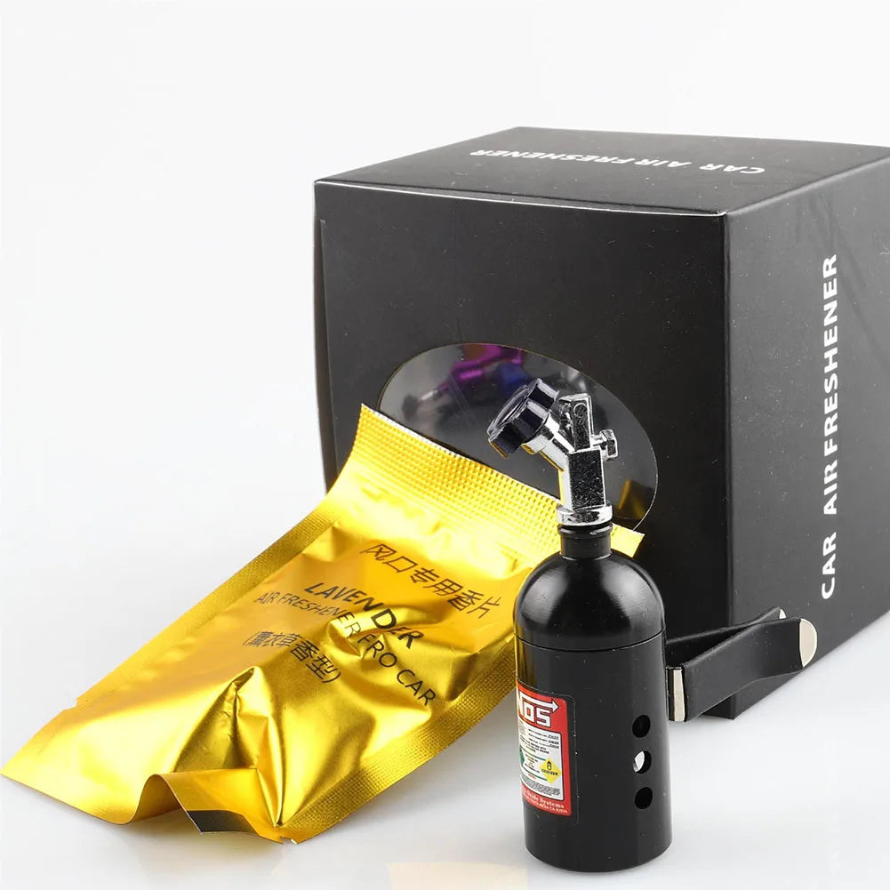 Car Air Freshener NOS Nitrogen Bottle Air Vent Aromatherapy Auto Aroma Outle Perfume Flavoring Fragrances Accessories