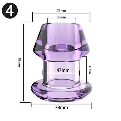 Hollow Vaginal Peephole Vaginal Peephole Anal Plug Vaginal Dilation Anal Dilation BDSM Enema Sex Toy Butt Plug for Men Women