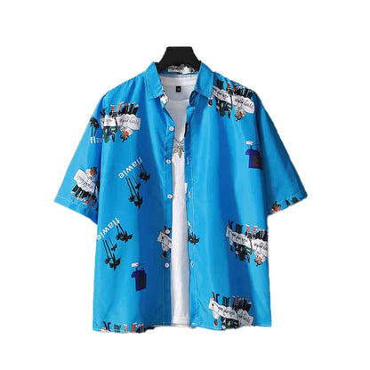 2025 Summer Men's Panda Hawaiian Shirts Loose Breathable 3d Printed Short Sleeve Beach Casual Shirts Hip Hop Streetwear