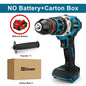 480N.M Brushless Electric Impact Drill Cordless Drill 13mm Electric Screwdriver DIY Driver Power Tool for Makita 18V Battery Pin